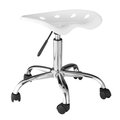 Comfort Line Products Comfort Products 60-101401 Computer Task Chair with Tractor Seat - White - 18 x 23.5 x 23.5 in. 60-101401